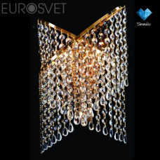 Бра с хрусталем Eurosvet 3105/3 золото/прозрачный хрусталь Strotskis